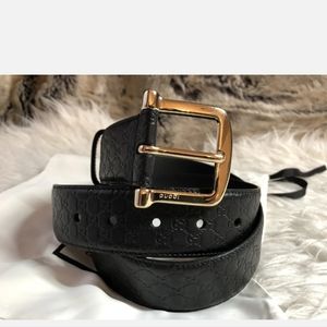 Authentic Microguccissima Leather Belt